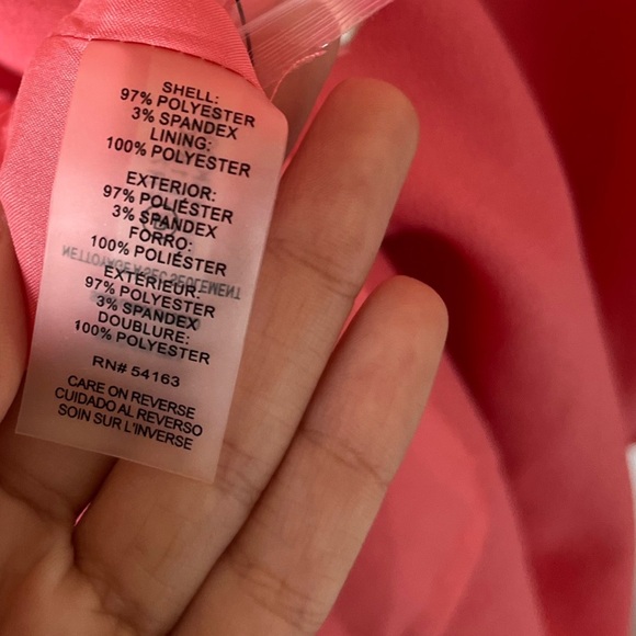 Karl Lagerfeld Pink Pearl Neckline Dress - Picture 9 of 15